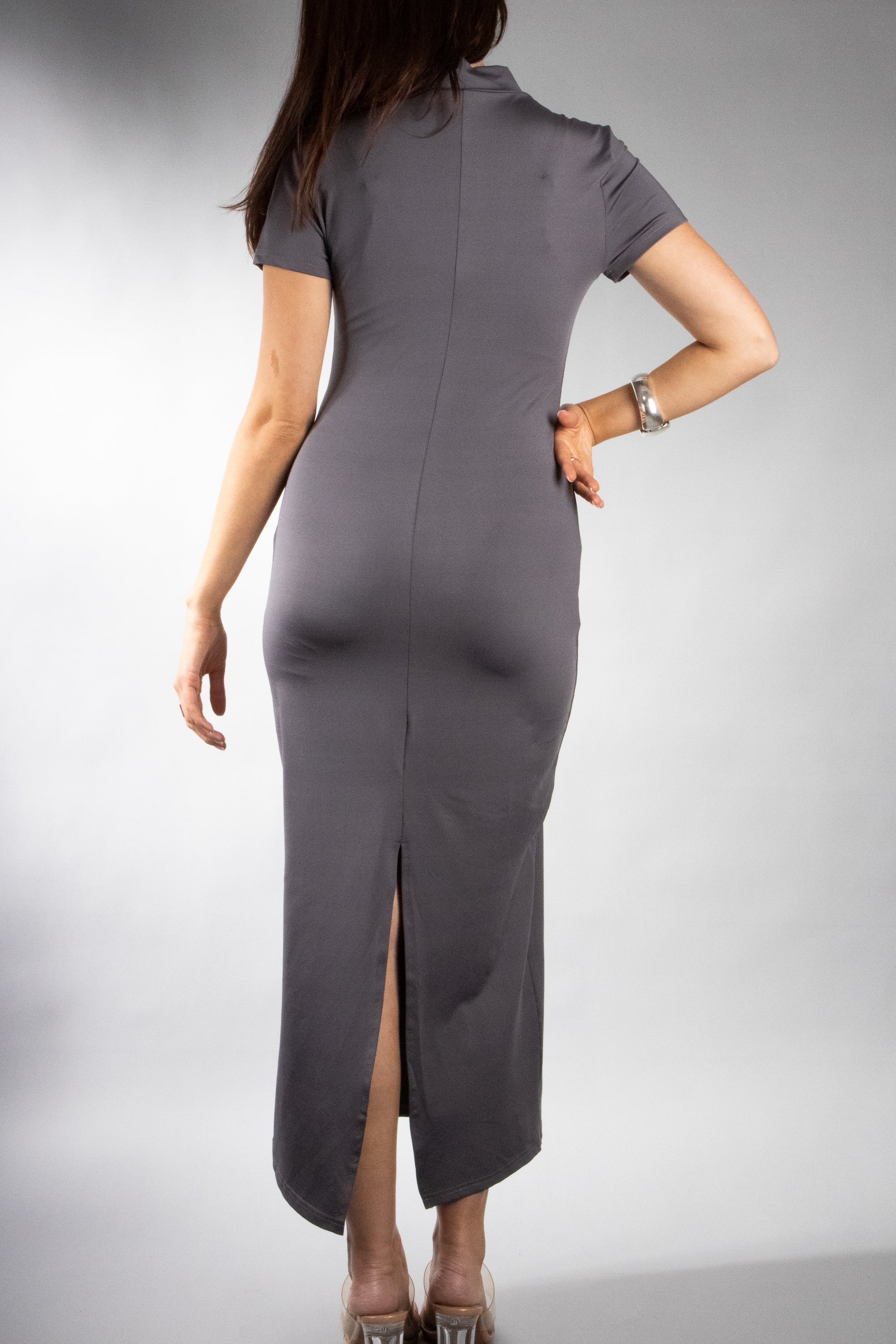 Women's Sculpting Keyhole Bodycon Maxi Dress