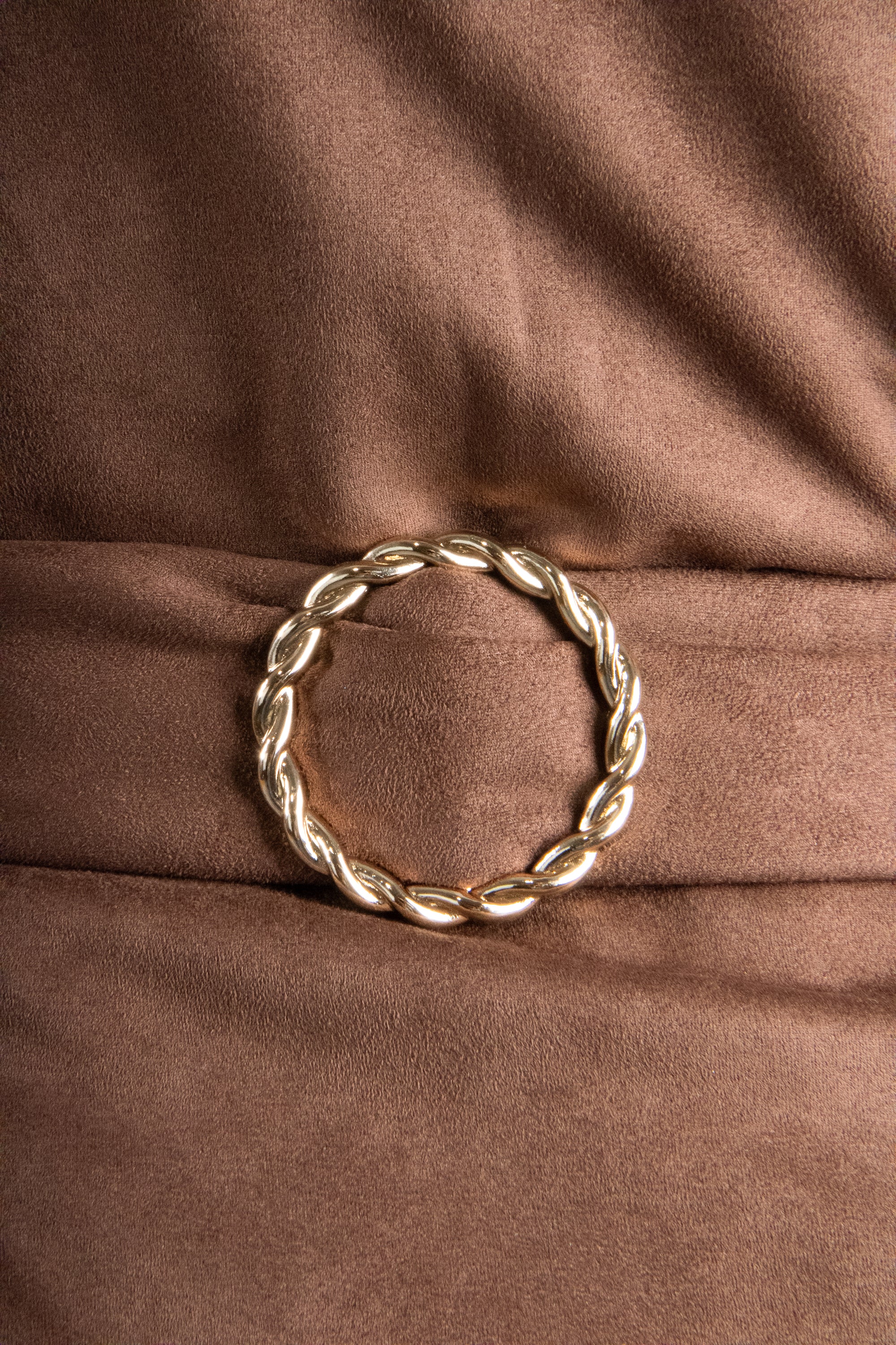 Women's Faux Suede Wrap Belt Blazer