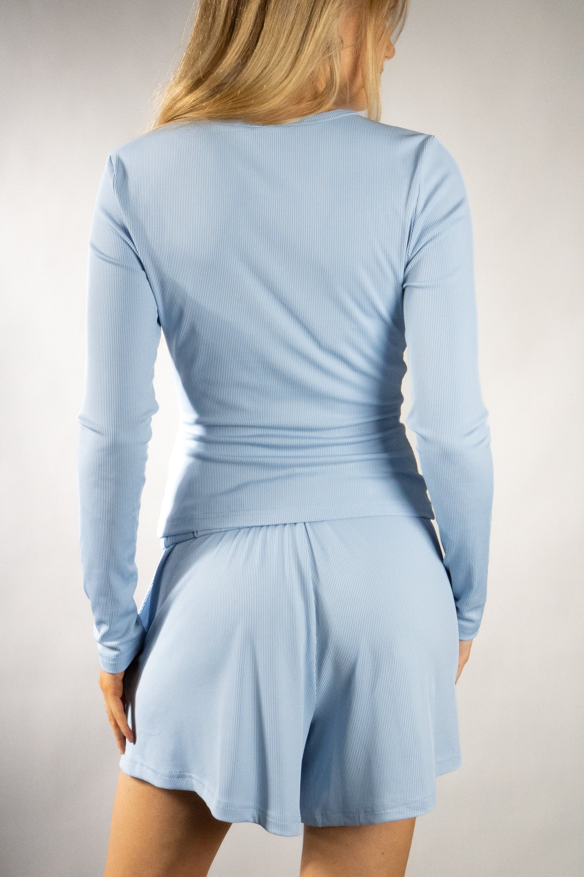 Women's Cozy Henley Top and Short Set