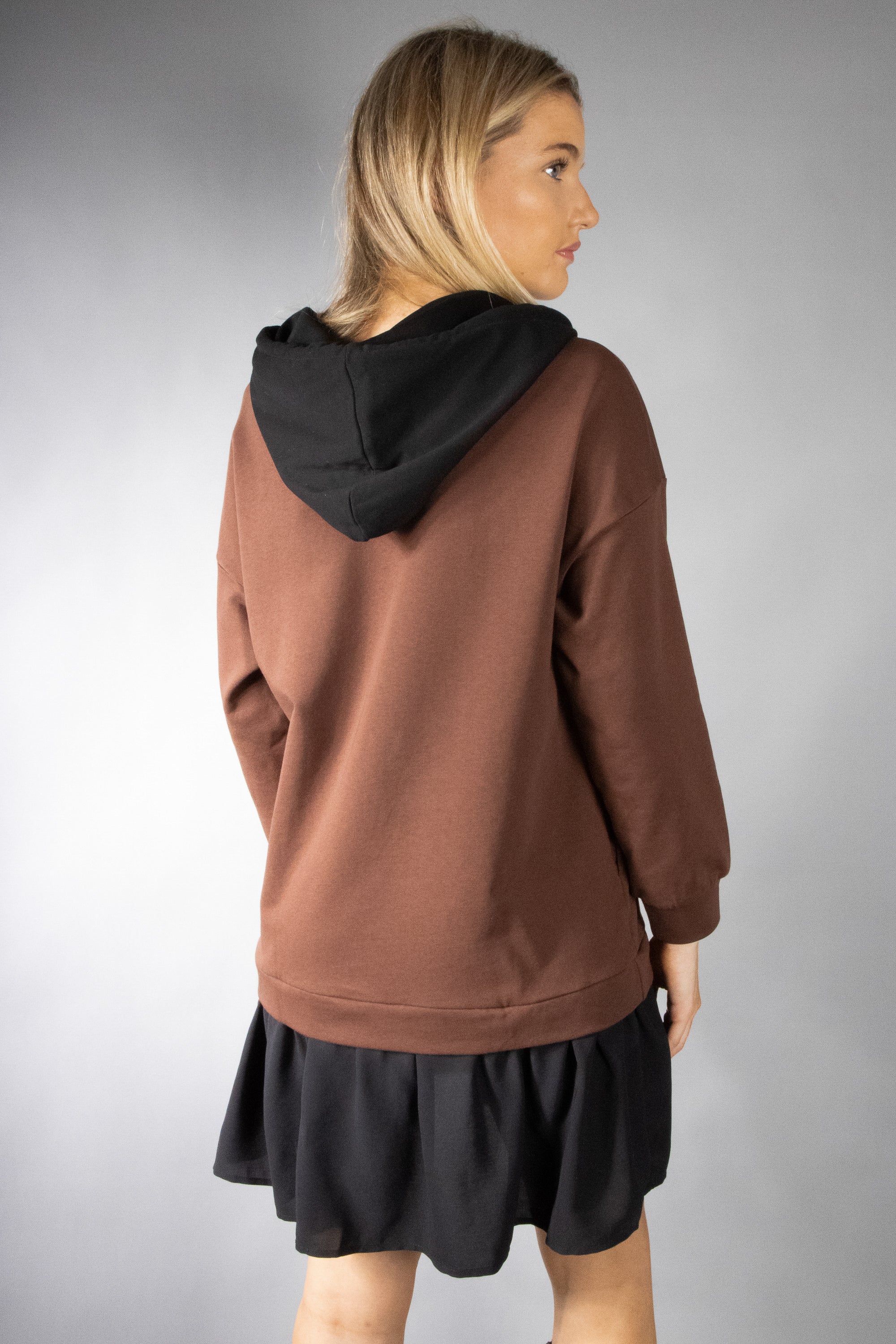 Women's Double Layer Hooded Pullover