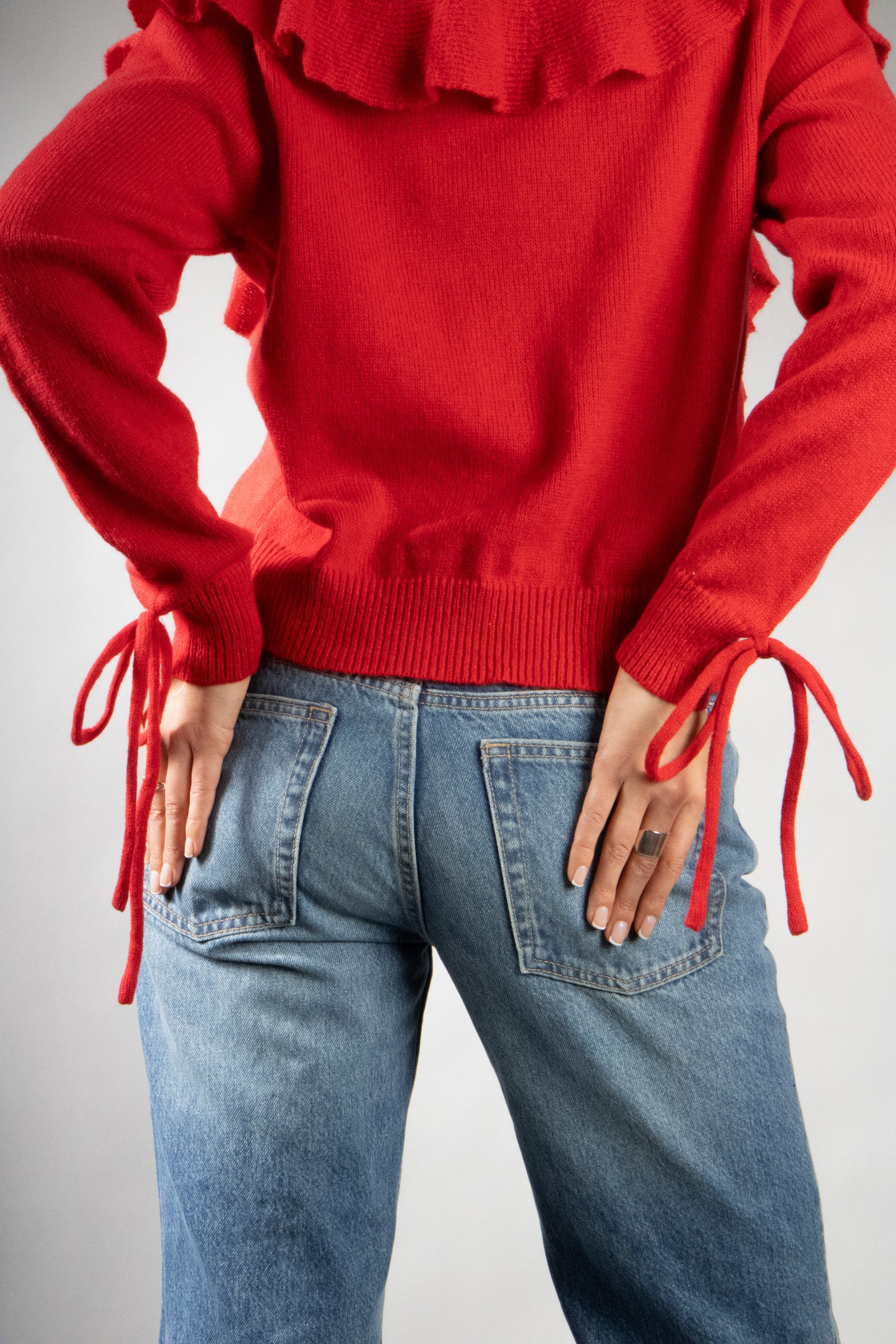 Women's Lightweight Flouncy Tie Cardigan