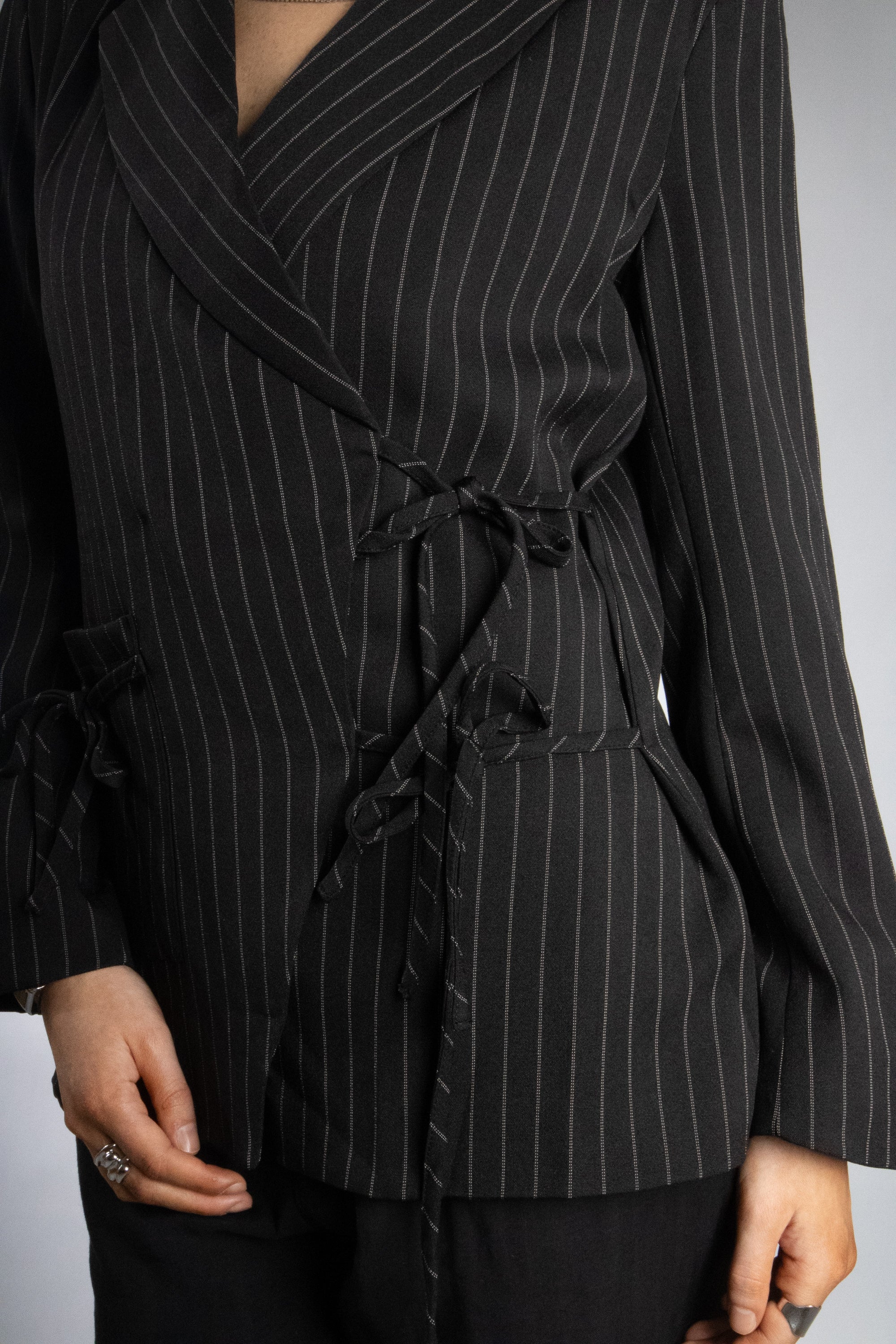 Women's Double Tie Wrap Blazer