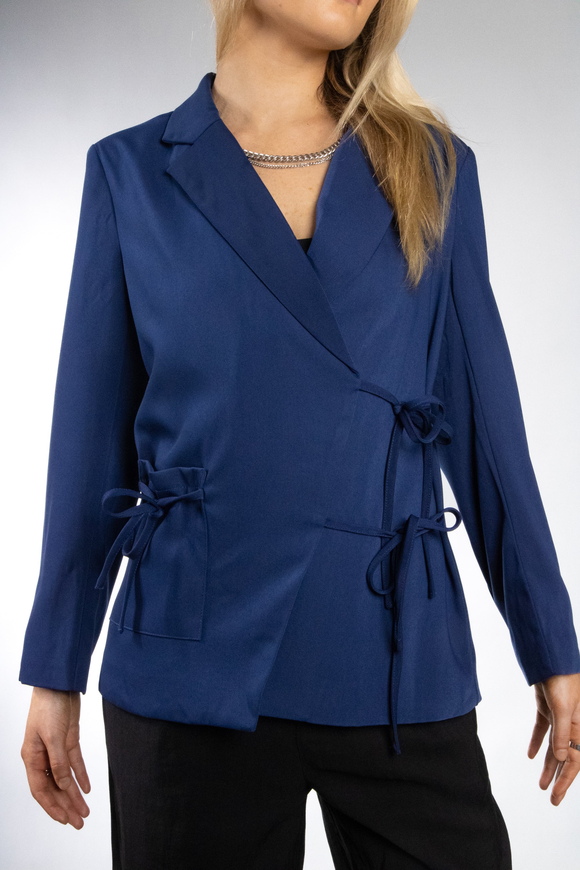 Women's Double Tie Wrap Blazer