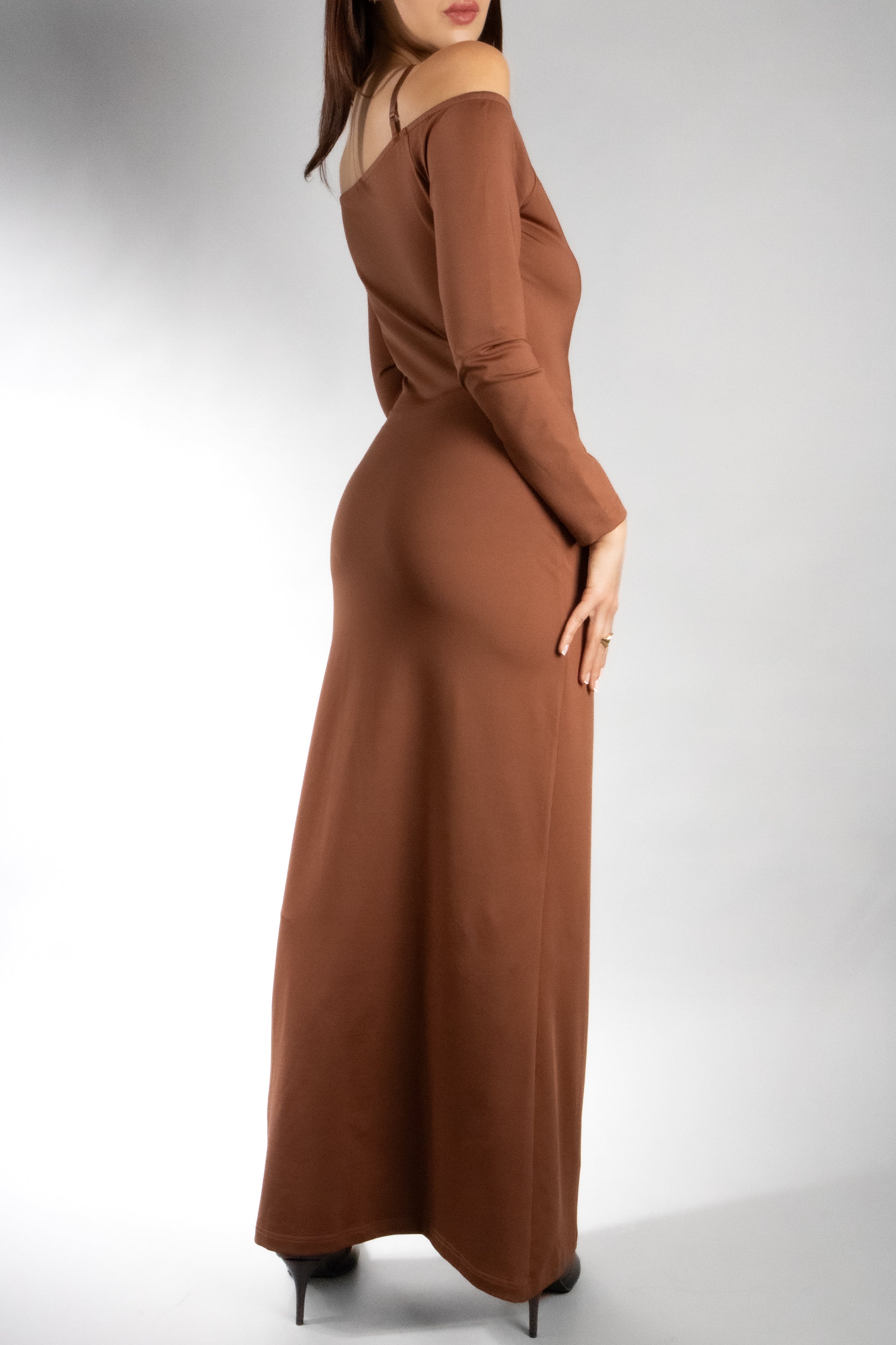 Women's Bodycon Off Shoulder Maxi Dress