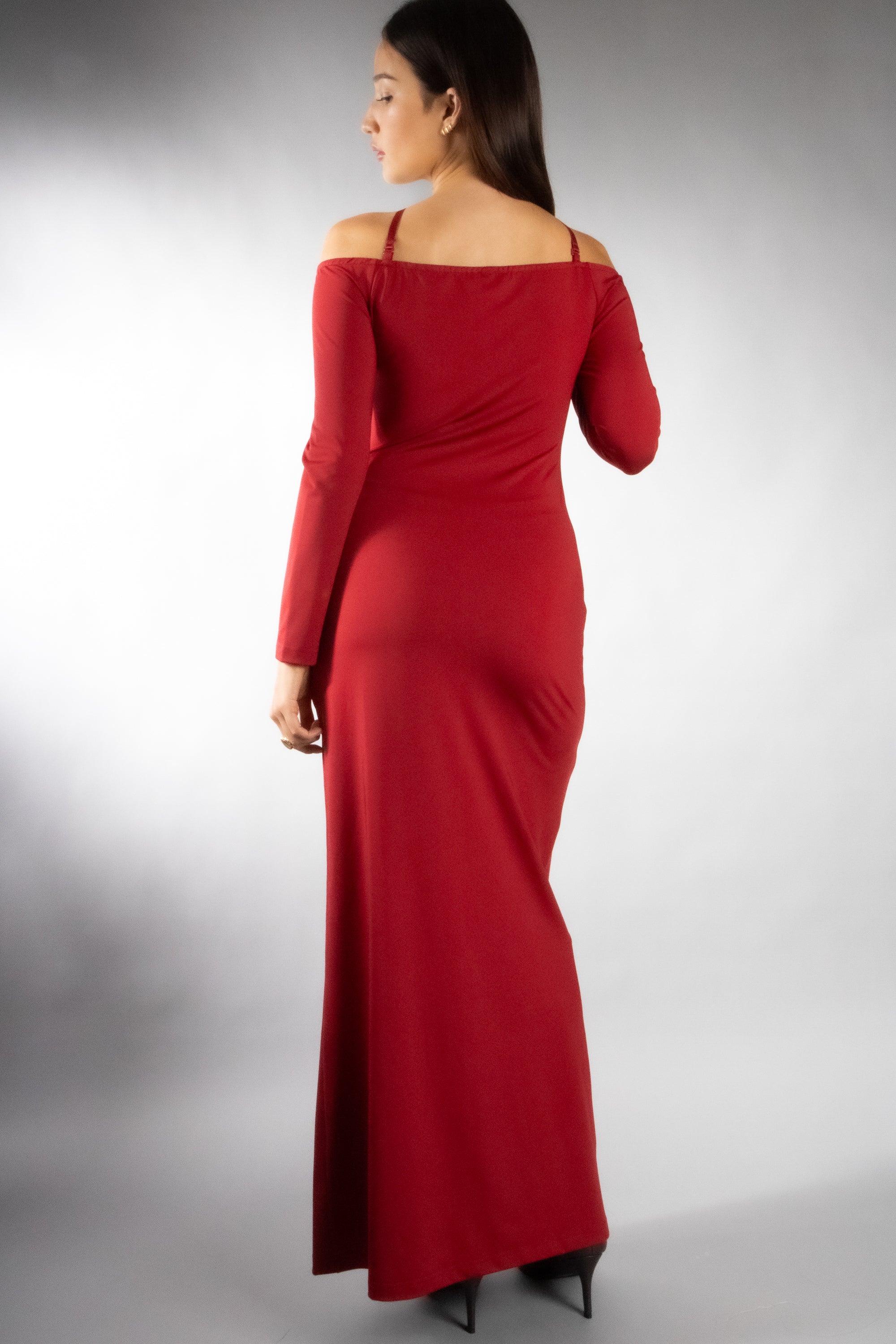 Women's Bodycon Off Shoulder Maxi Dress