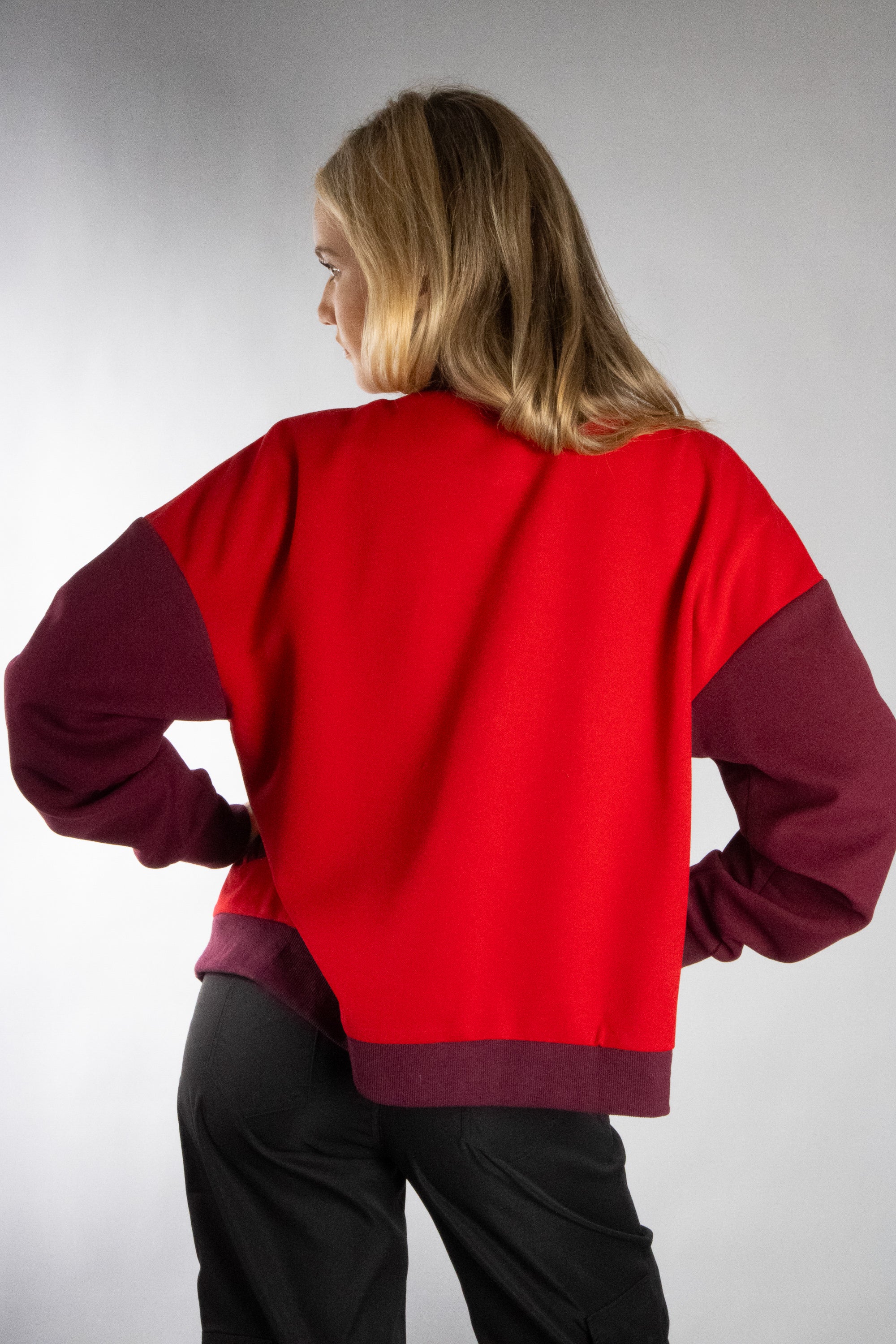 Women's Classic Color Blocked Varsity Jacket