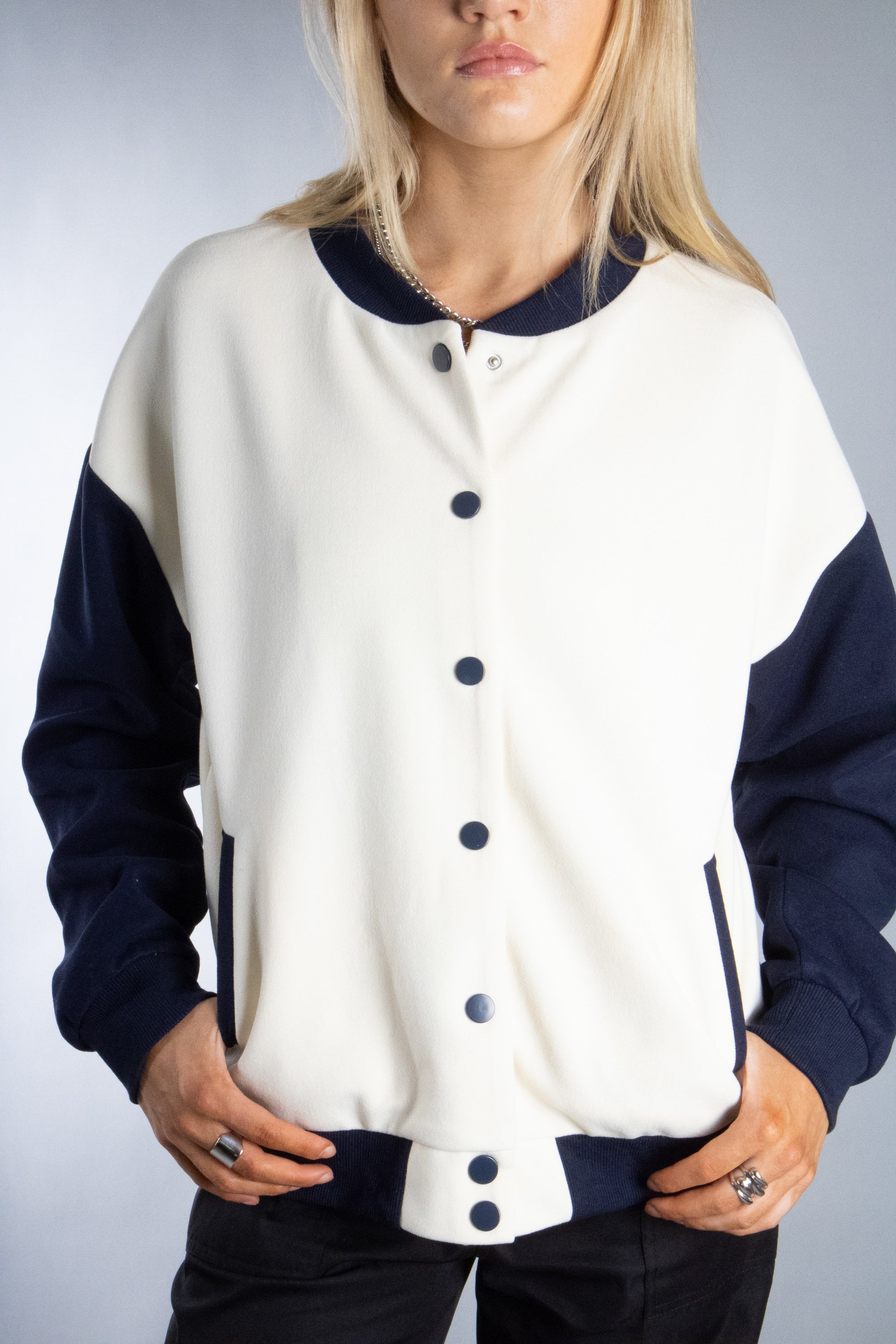 Women's Classic Color Blocked Varsity Jacket