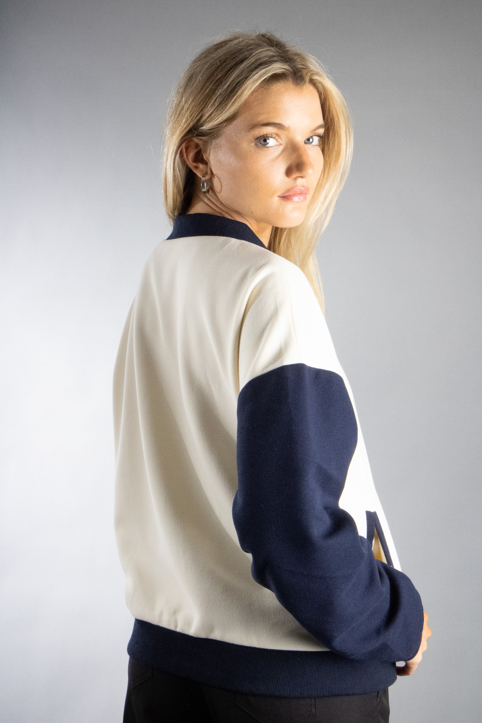 Women's Classic Color Blocked Varsity Jacket
