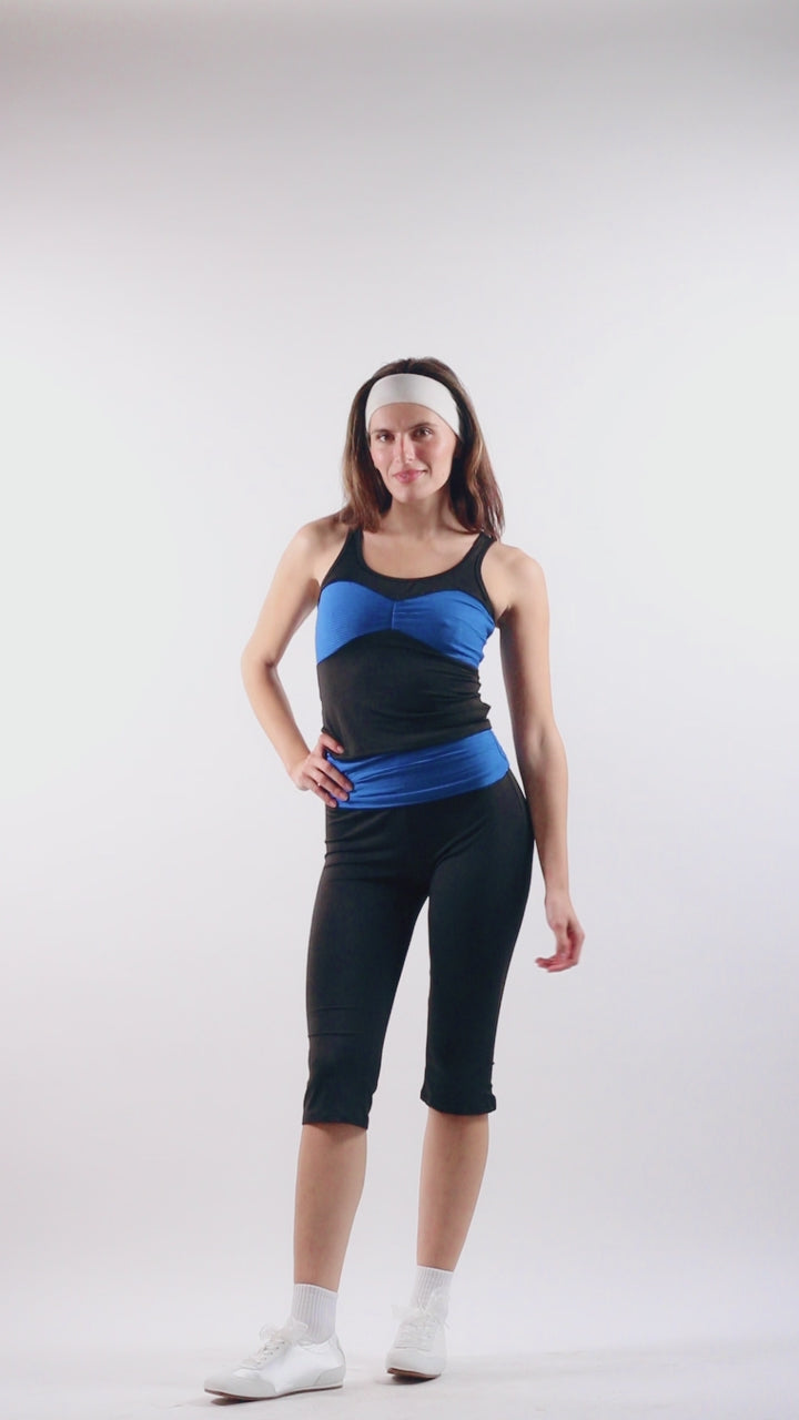Contrast Waist Capris