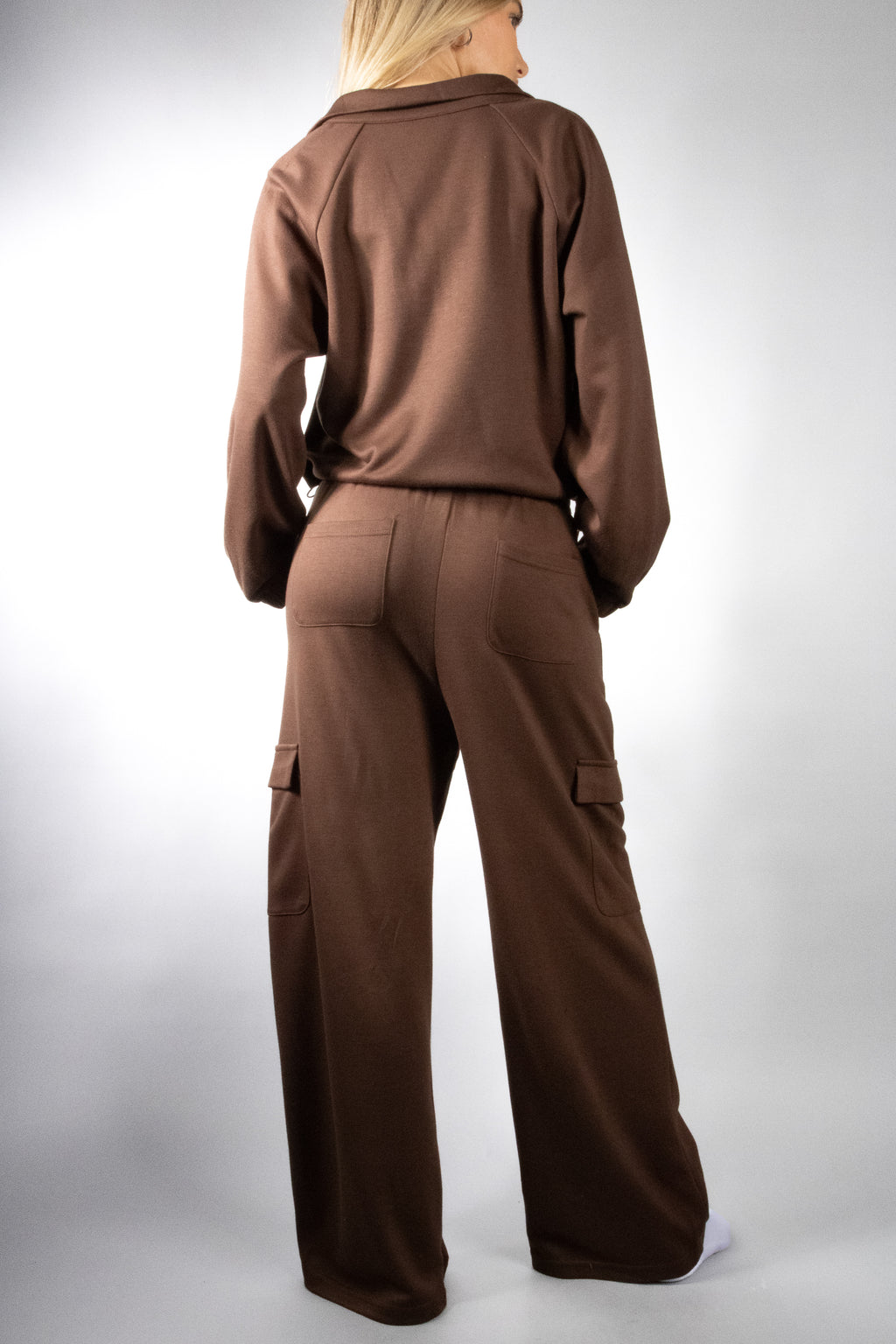 Women's Half Zip Pullover and Pants Set