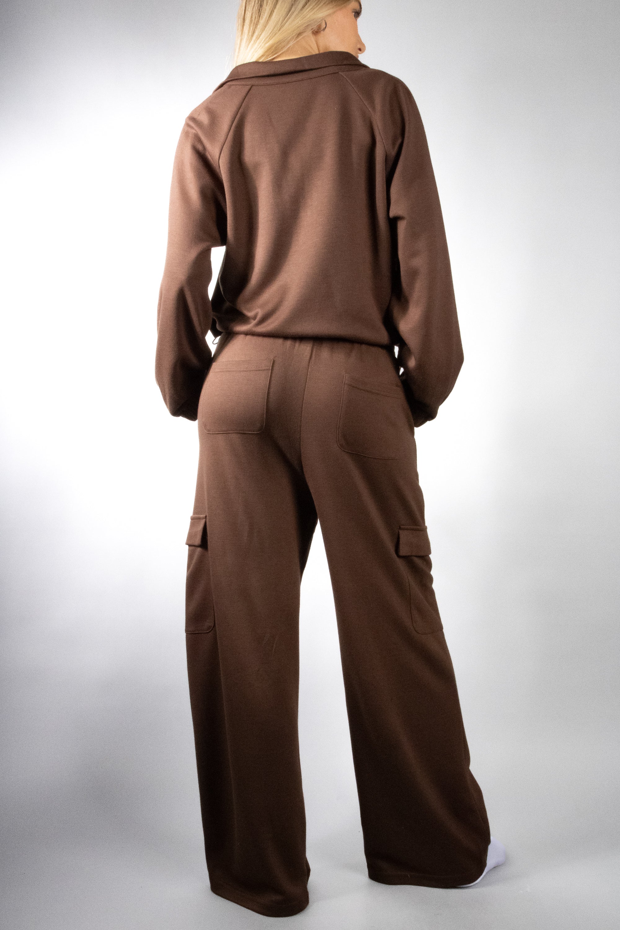Women's Half Zip Pullover and Pants Set