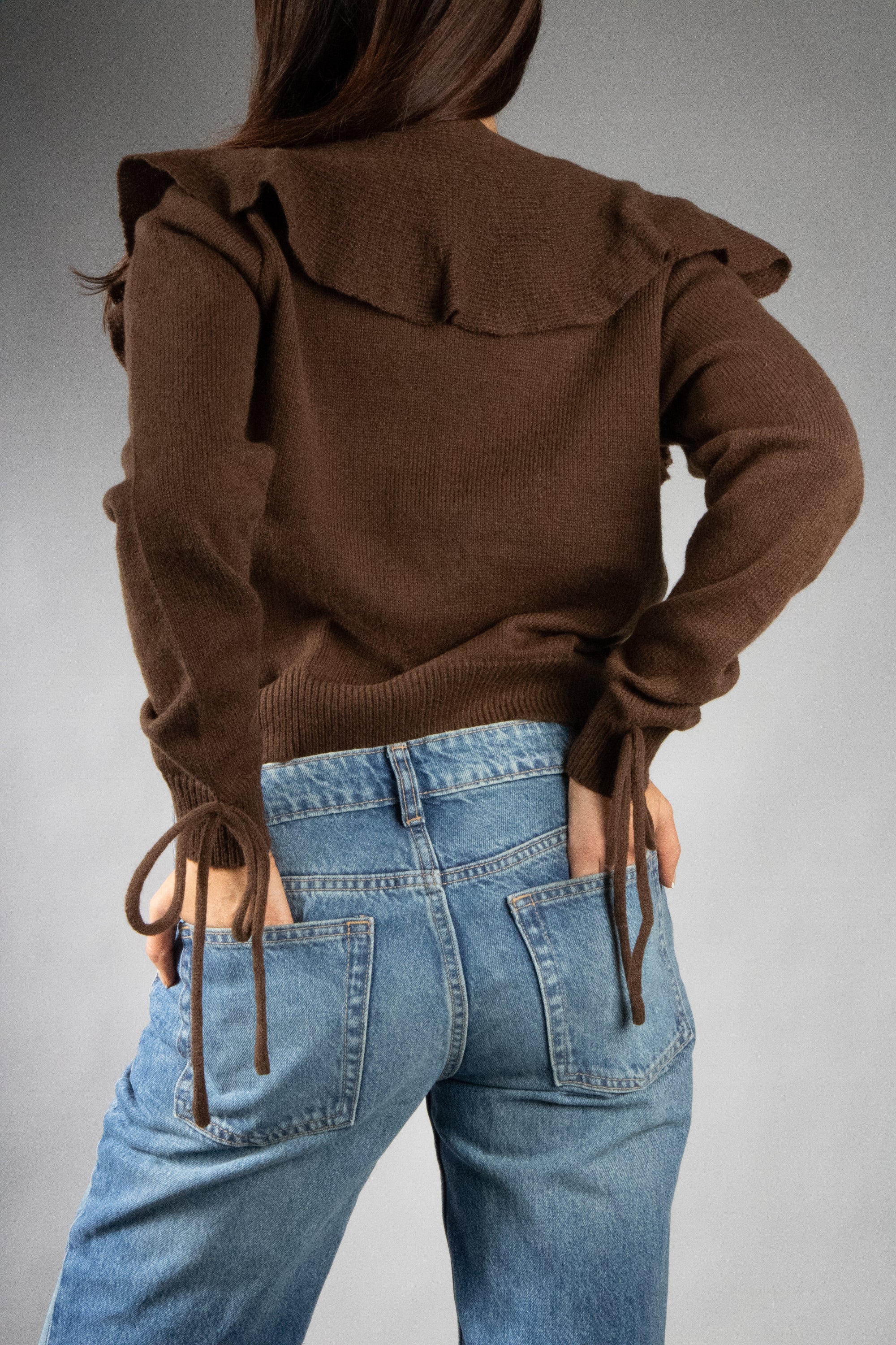 Women's Lightweight Flouncy Tie Cardigan