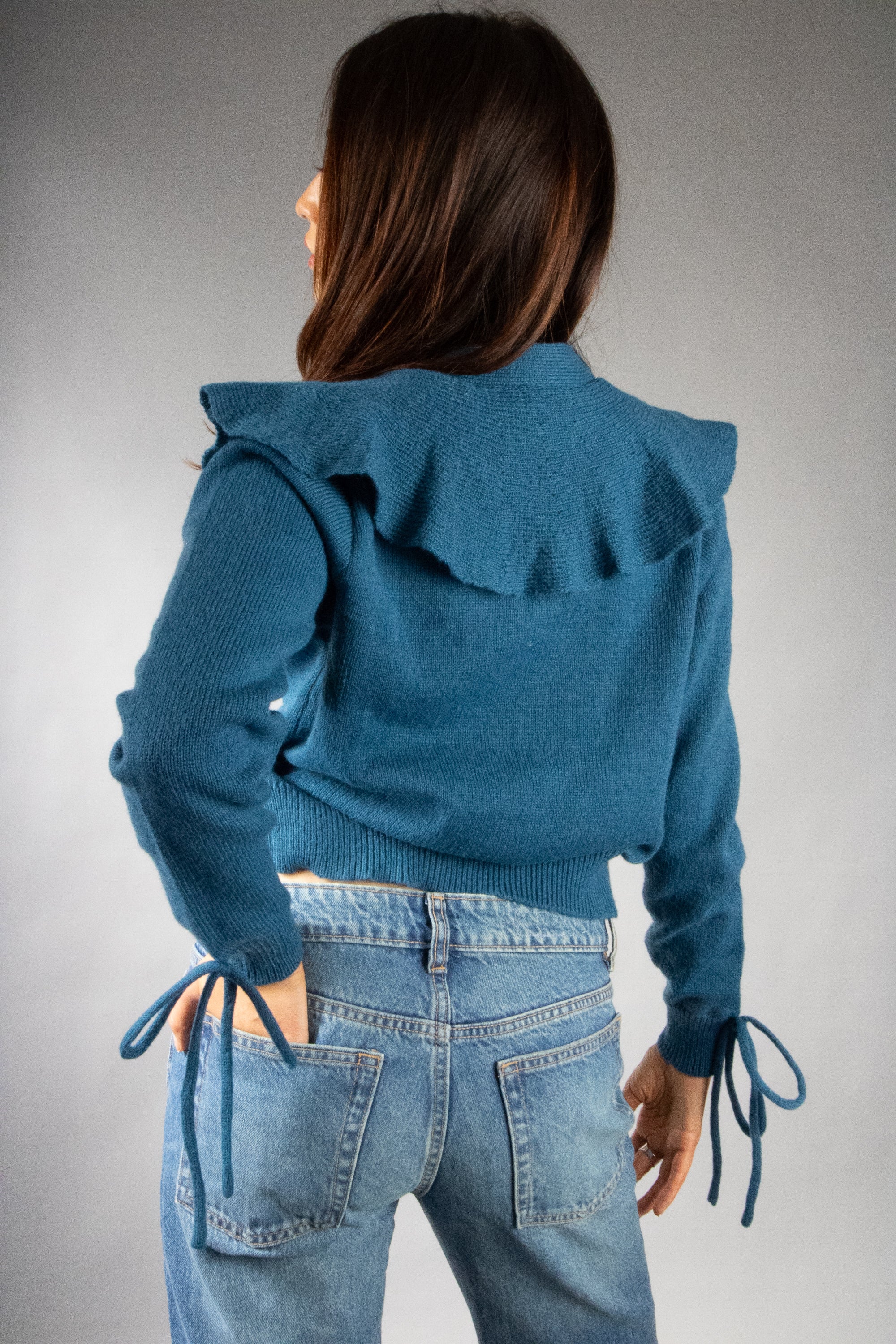 Women's Lightweight Flouncy Tie Cardigan