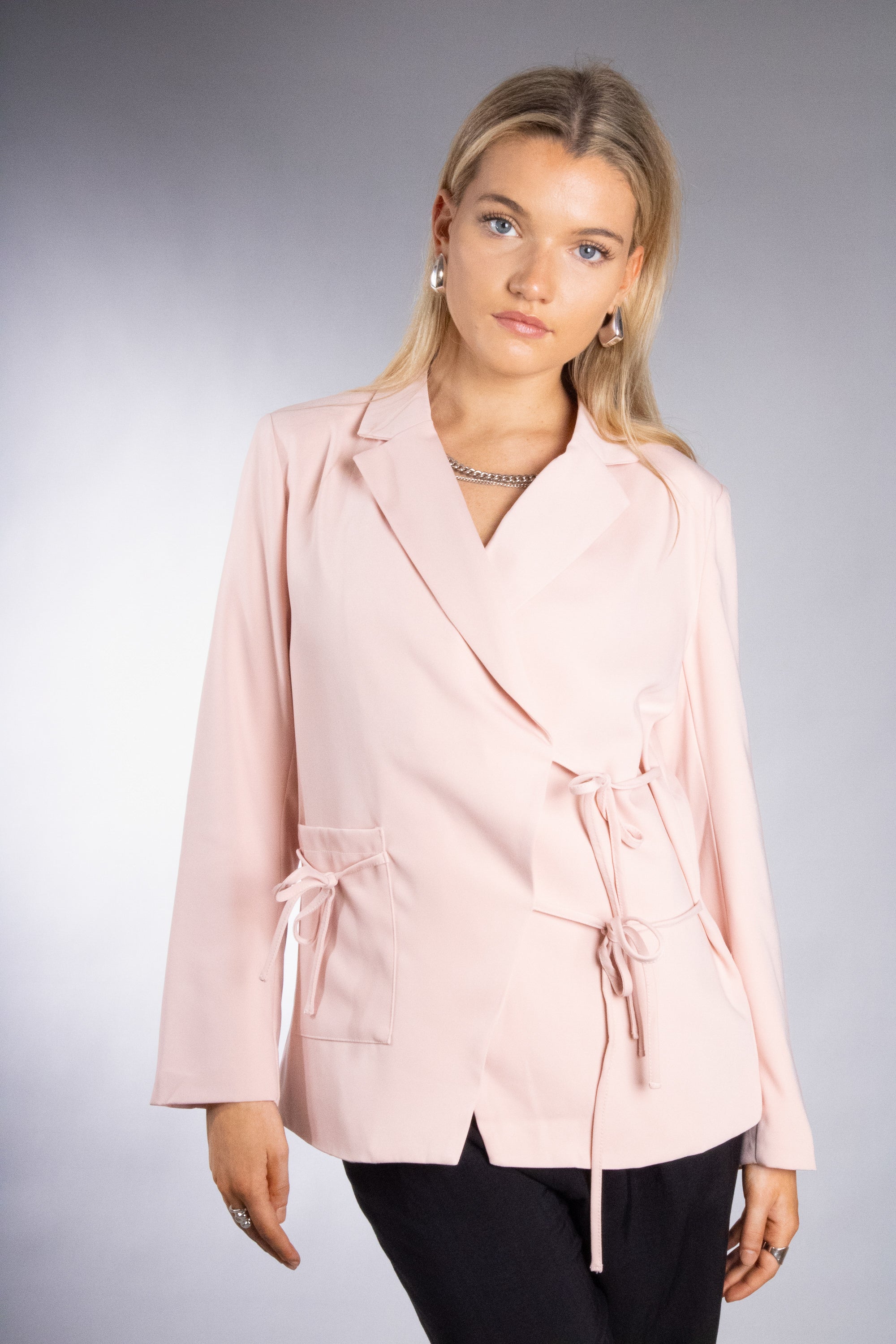 Women's Double Tie Wrap Blazer