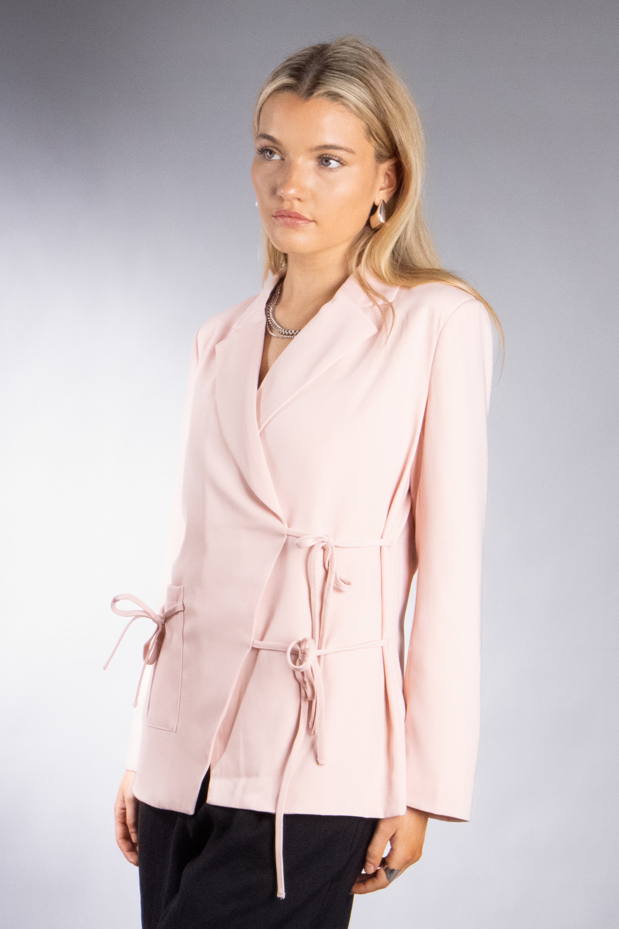 Women's Double Tie Wrap Blazer