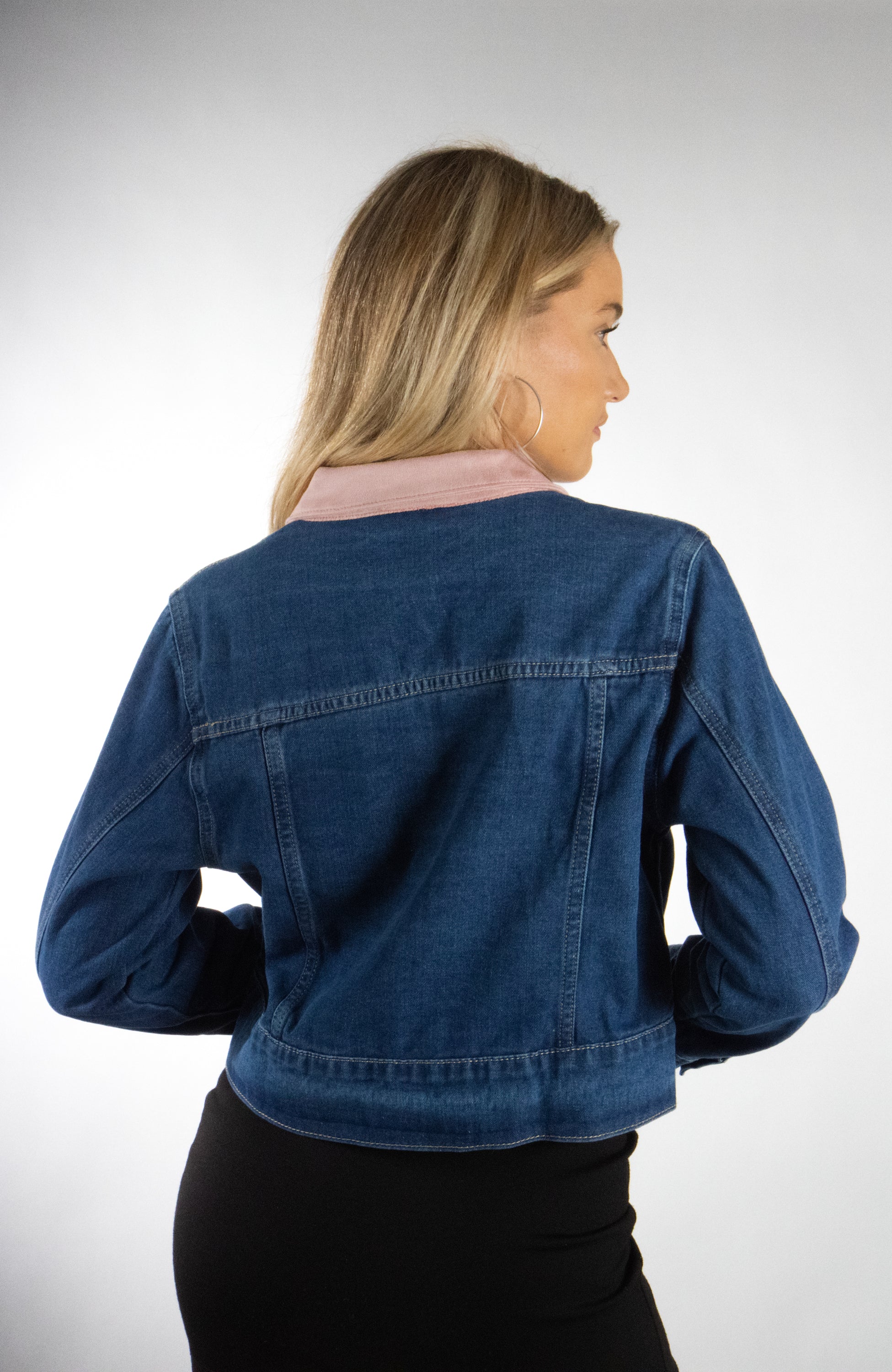 [Walmart Exclusive] Women's Triple Tie Denim Jacket