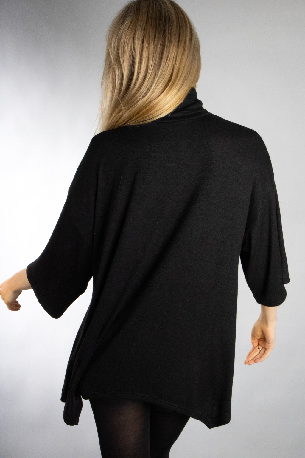 Women's Turtleneck Drop Sleeve Sweater