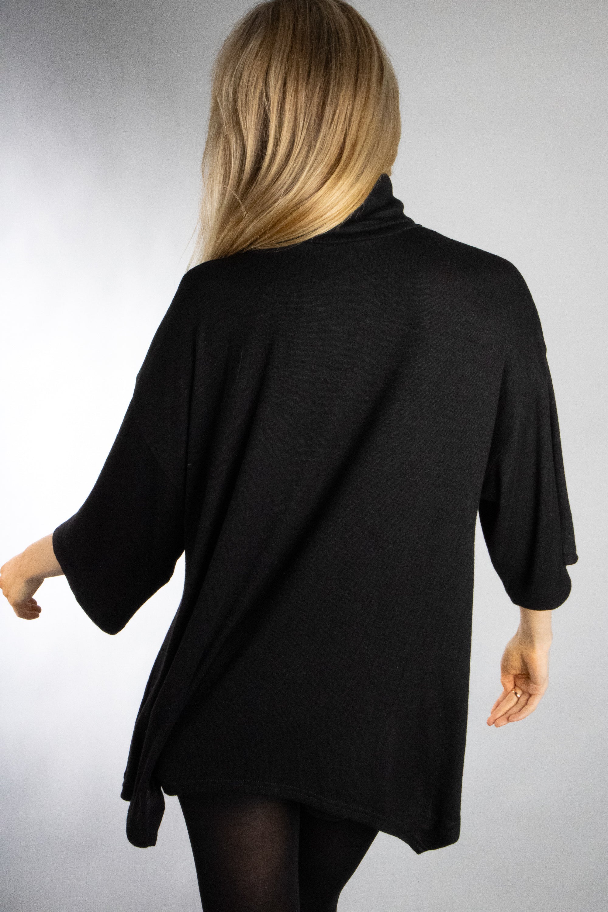 Women's Turtleneck Drop Sleeve Sweater