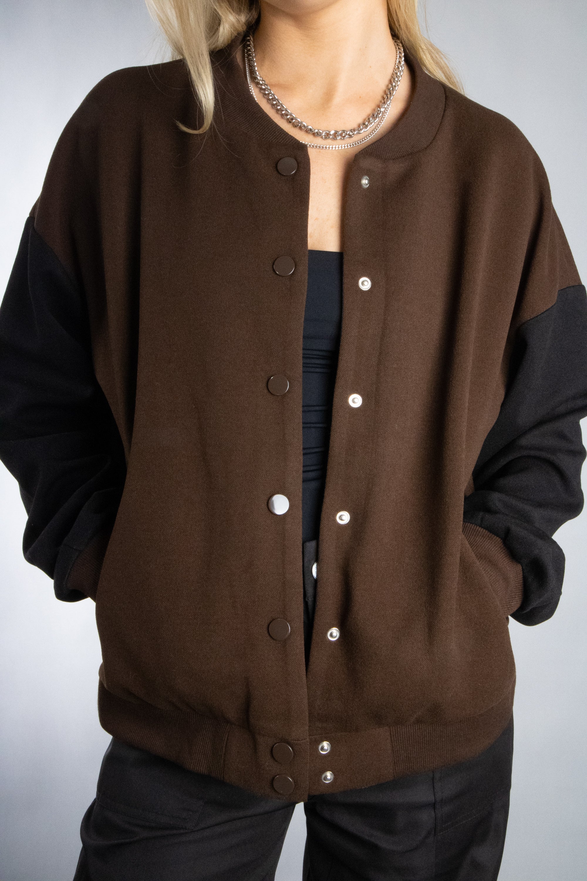 Women's Classic Color Blocked Varsity Jacket