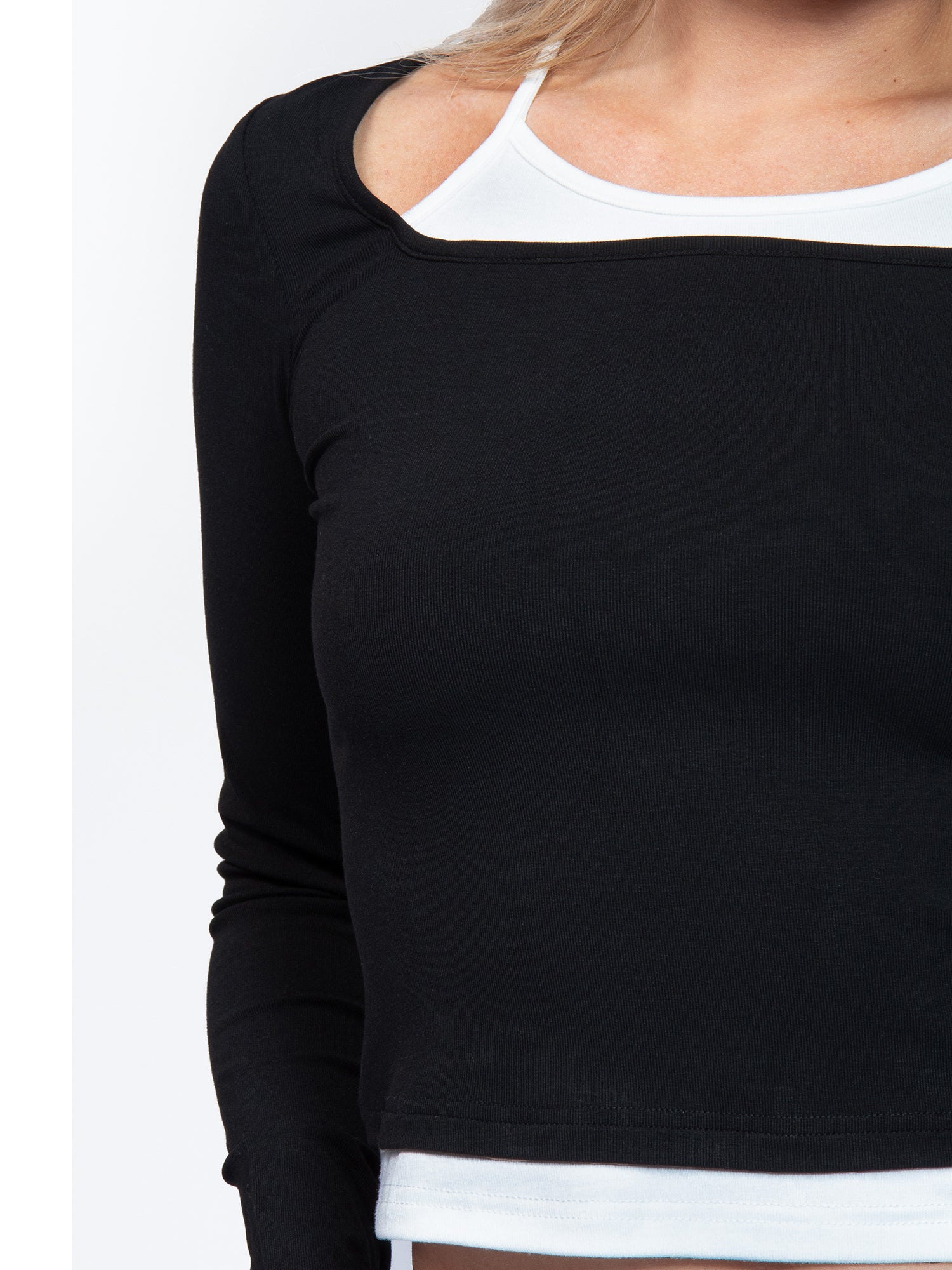 Double Layer Long Sleeve Top