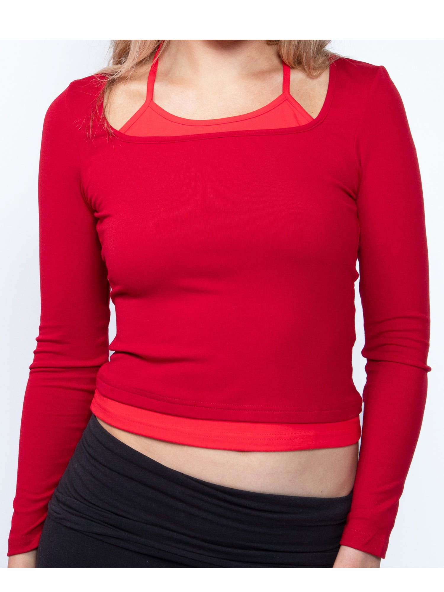 Double Layer Long Sleeve Top
