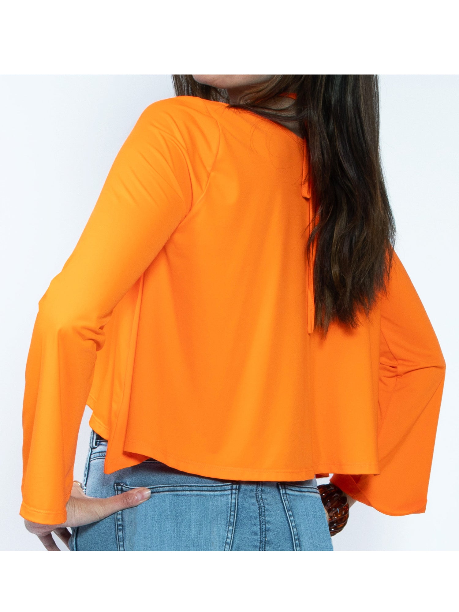 Sharkbite Halter Long Sleeve Top