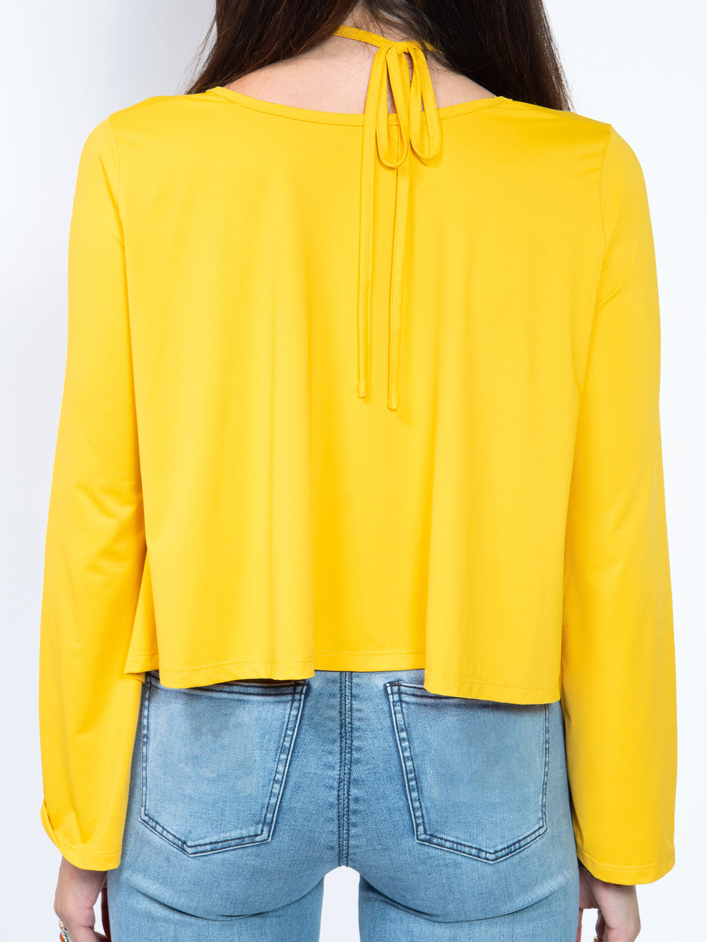 Sharkbite Halter Long Sleeve Top