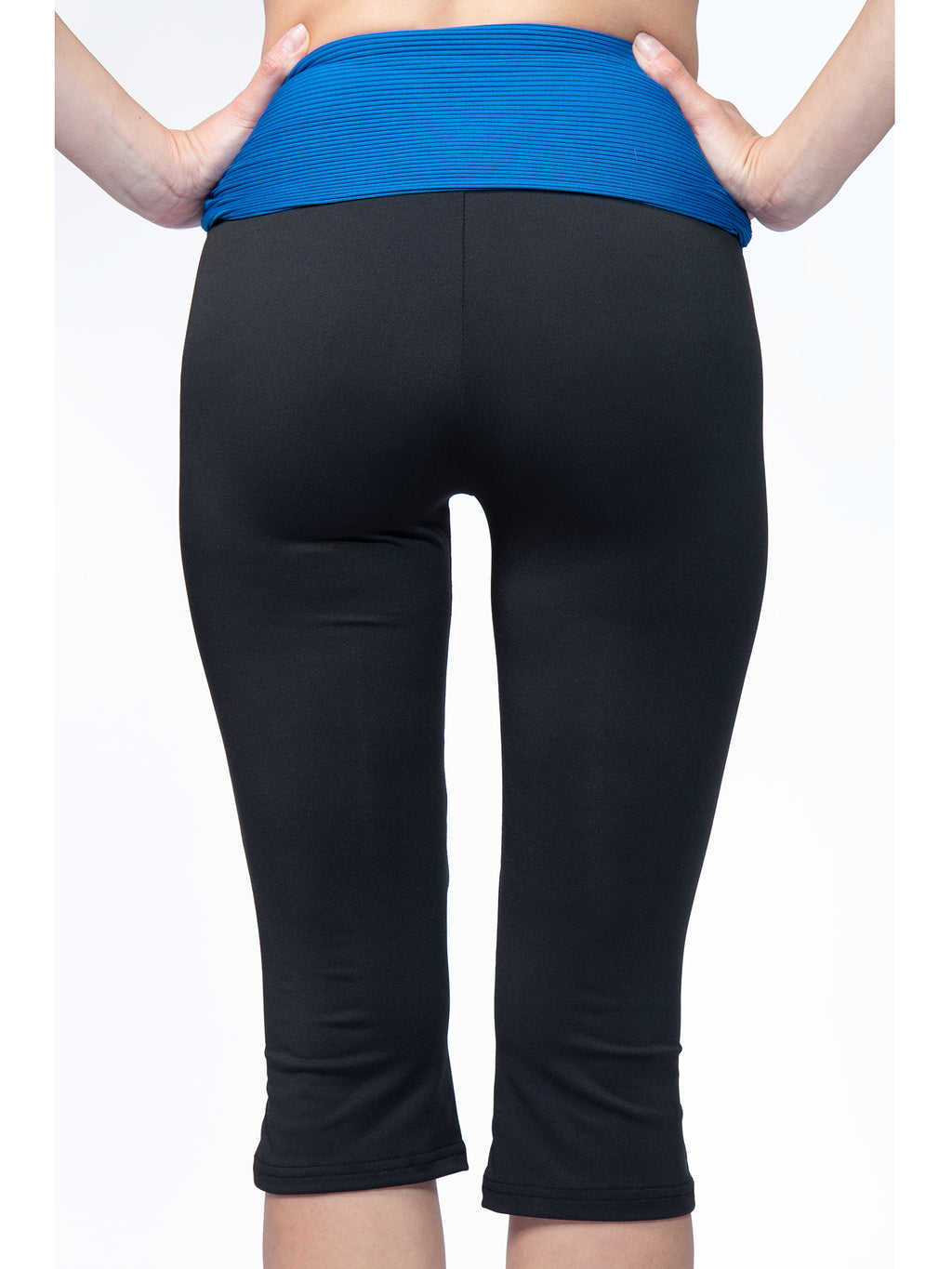 Contrast Waist Capris
