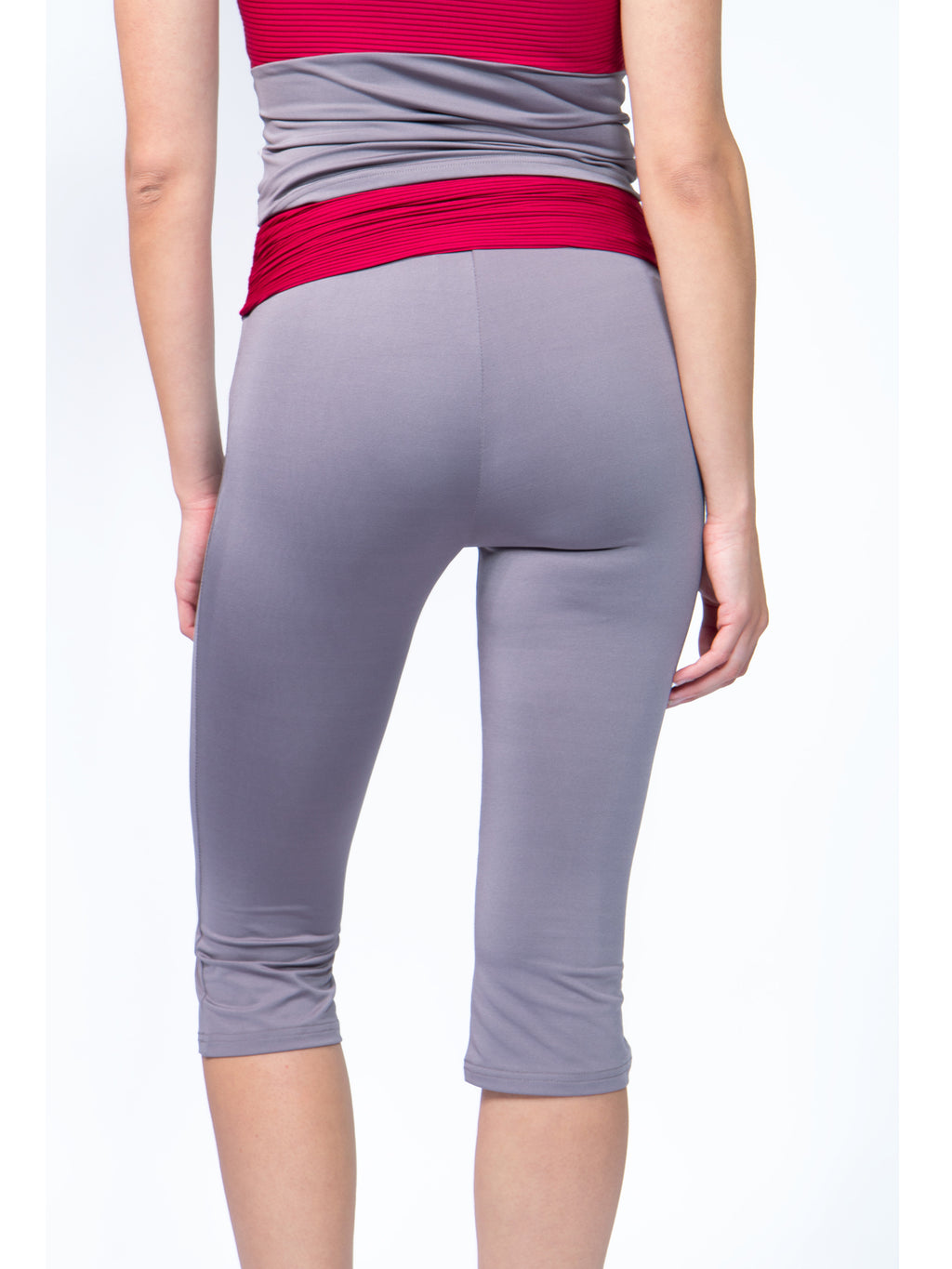 Contrast Waist Capris